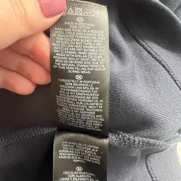 Hobbs London Navy‎ Blue Zip Shoulder Pocket Shift Dress Size US 6 - Picture 11 of 12